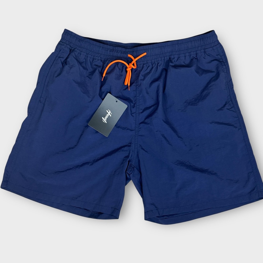 Hooey Swim Trunks Mens 2XL Navy Back Pocket Mesh Lined Drawstring Shorts NWT